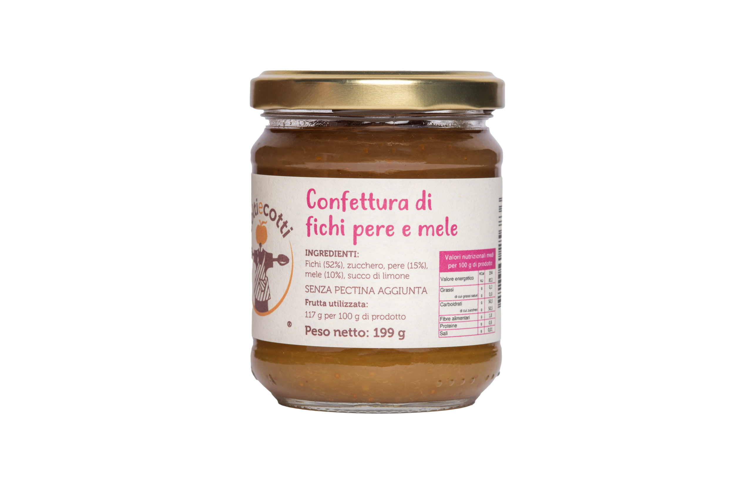Carmellata artigianale di fichi, mele e pere - formato 212ml Carmellata artigianale di fichi, mele e pere - formato 212ml