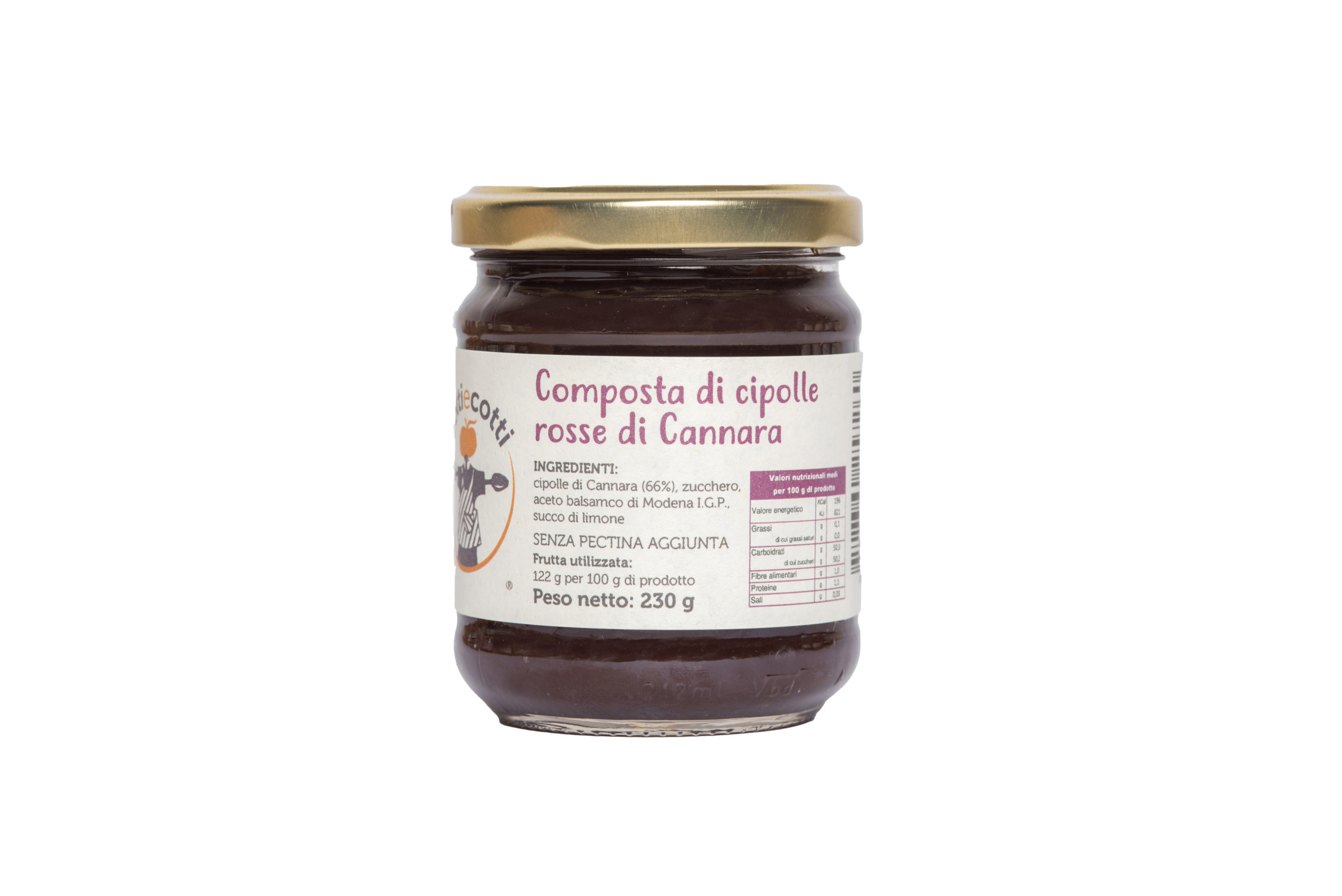 Composta artigianale di cipolle rosse di Cannara - formato 212ml Composta artigianale di cipolle rosse di Cannara - formato 212ml