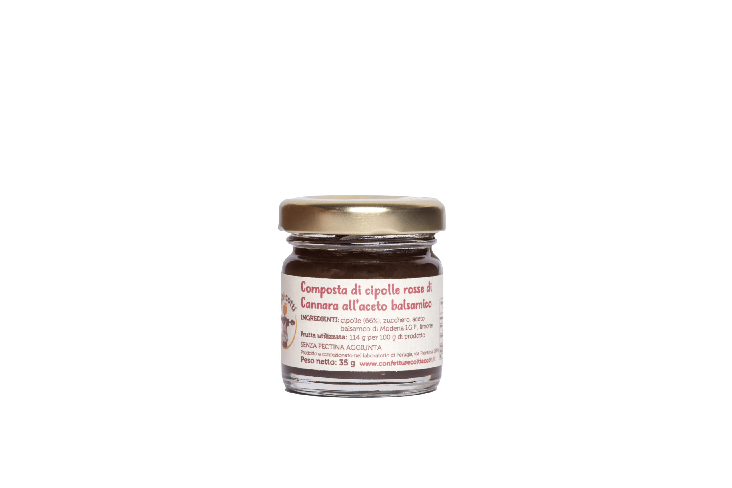 Composta artigianale di cipolla rossa di Cannara - formato 40ml Composta artigianale di cipolla rossa di Cannara - formato 40ml