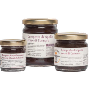 Composta artigianale di cipolle rosse di Cannara all'aceto balsamico