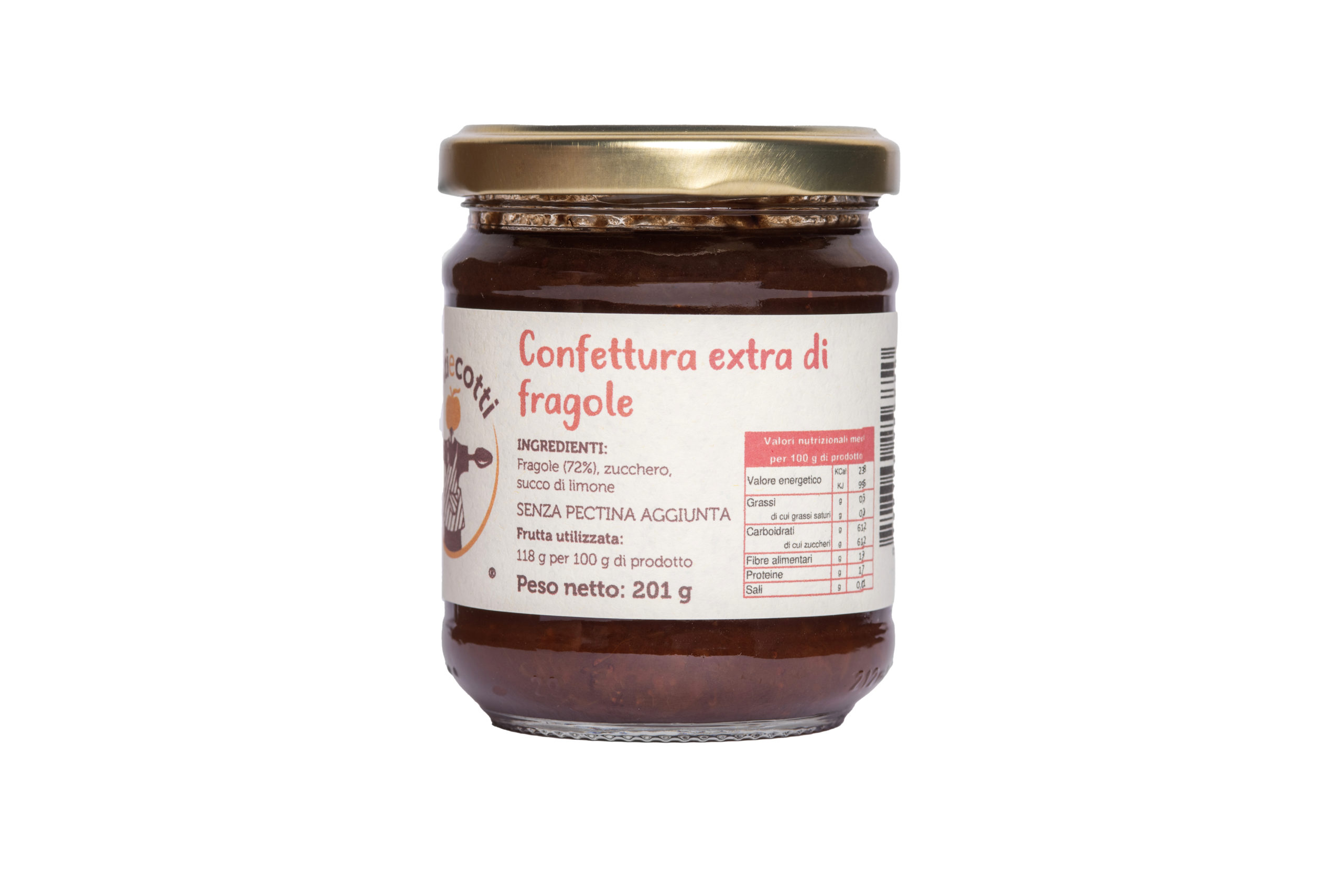 Confettura extra artigianale di fragole Confettura extra artigianale di fragole - formato da 212ml